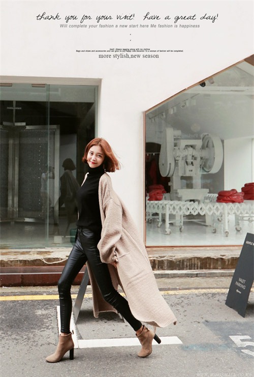 4 cach phoi de mac cardigan khong