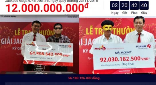 Vietlott bán bao nhiêu vé mới đủ tiền trả 4 người trúng số hơn 284 tỷ?