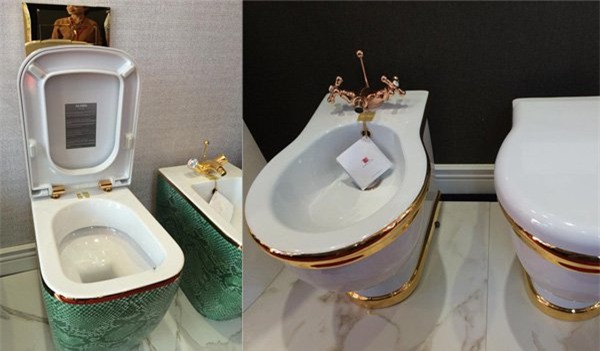 Bí mật toilet dát vàng, gắn saphia trong nhà đại gia Hà Thành
