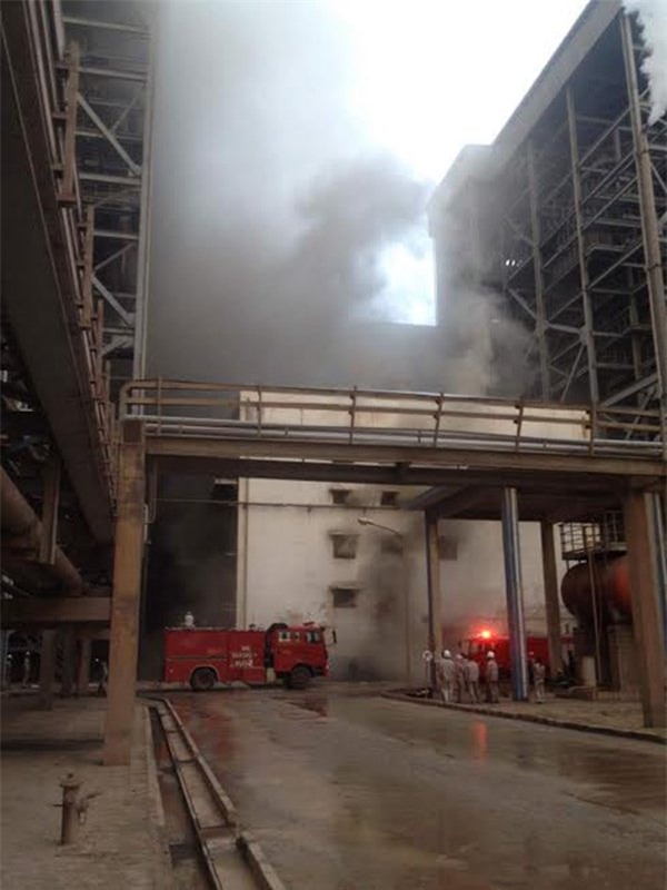 Cháy lớn tại nhà máy nhiệt điện Cẩm Phả