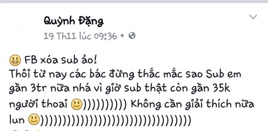 Nhiều tài khoản Facebook tăng like ảo đều bị dọn sạch