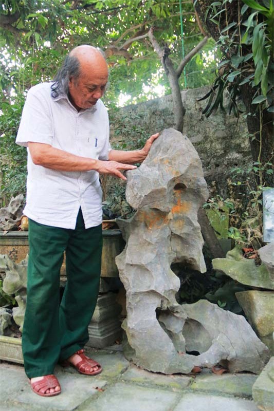 Bộ sưu tập độc thạch quý hiếm của lão ông Ninh Bình