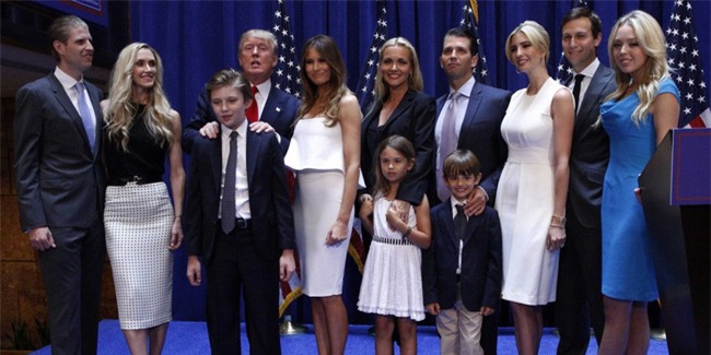 Chiều cao đáng nể của gia đình Donald Trump - Ảnh 1.