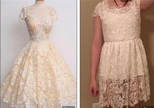 Dân tình choáng váng với chiếc váy cưới xuyên thấu như