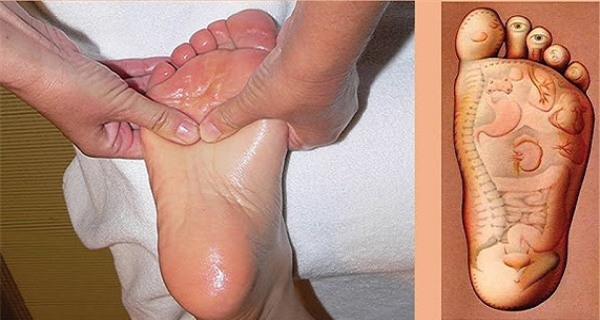 massage bàn chân mùa đông