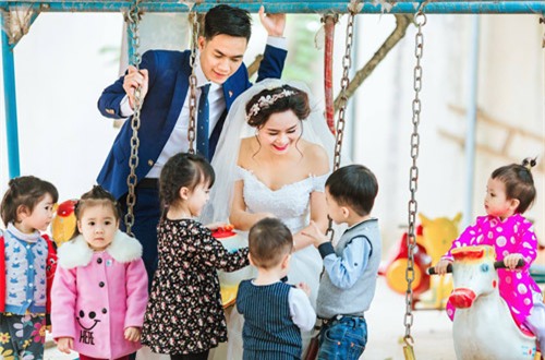 bat ngo voi bo anh cuoi cua co giao mam non ngay trong truong - 5