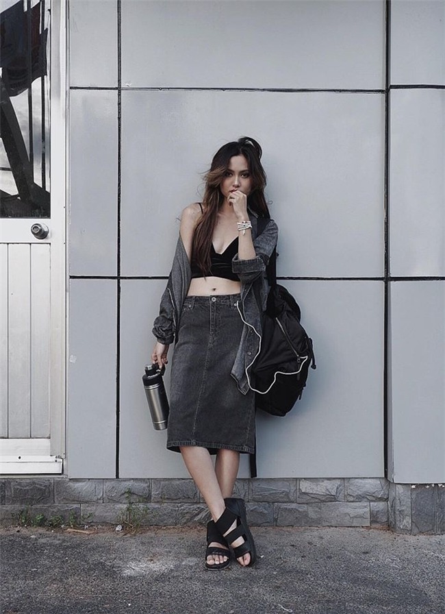 thoi trang duong pho sao viet dep: hoang thuy khoe noi y tao bao 