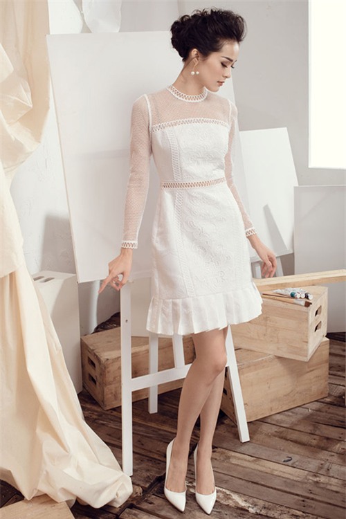 nguoi tinh cuong do la gay thuong nho khi mac vay trang tinh khoi - 15