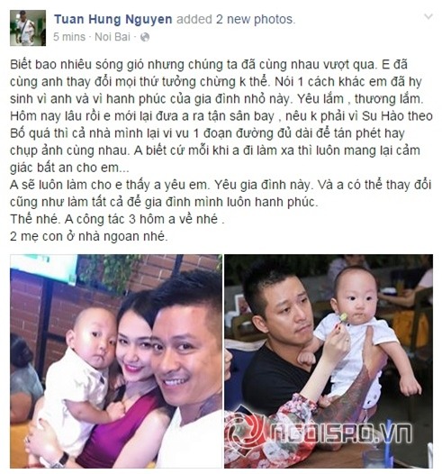 Những khoảnh khắc Tuấn Hưng chăm con  0 0