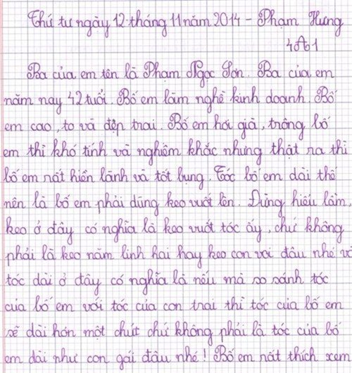 nhung bai van ta thuc cua tre tieu hoc khien giao vien