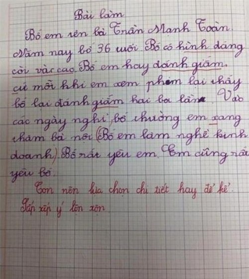 nhung bai van ta thuc cua tre tieu hoc khien giao vien 