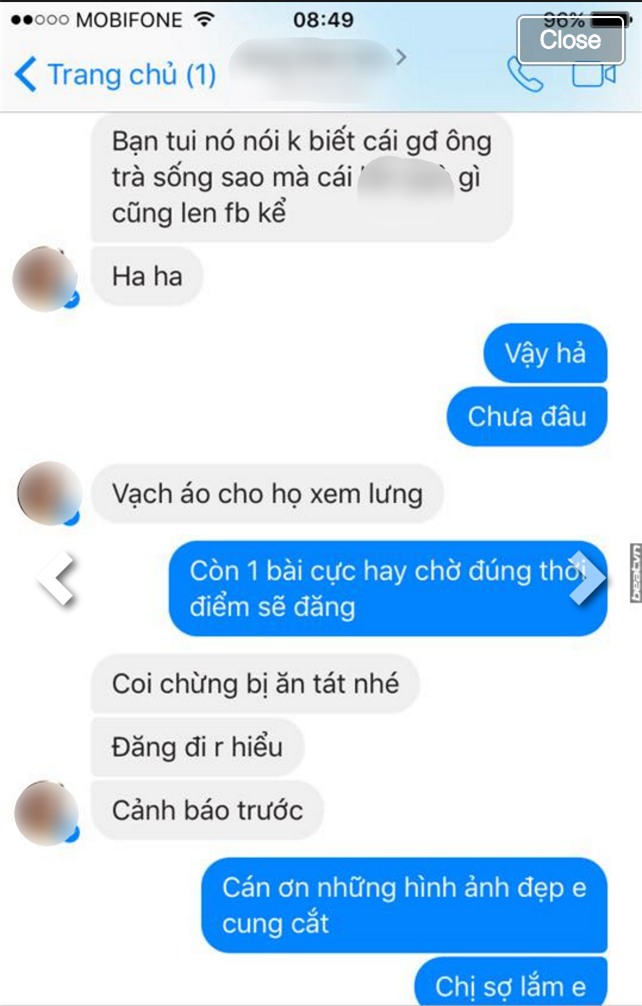 Ngỡ đùa mà thật: Bồ nhí của chồng nhắn tin hăm doạ, dằn mặt người thân của vợ - Ảnh 2.
