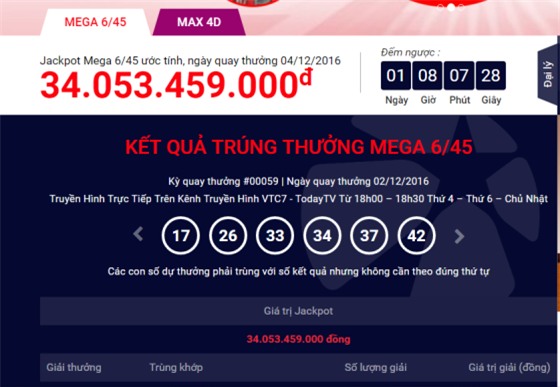 nguoi thu 6 trung giai jackpot cua vietlott lieu co o ha noi? hinh anh 1
