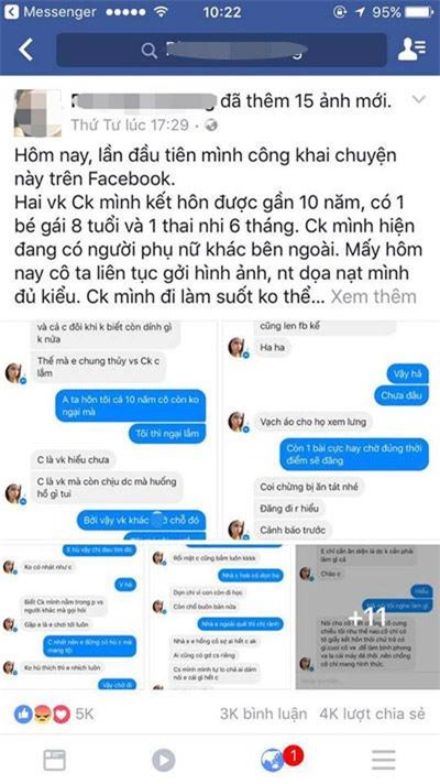 vo mang bau 6 thang len mang cau cuu vi bi bo cua chong lien tiep de doa - 1