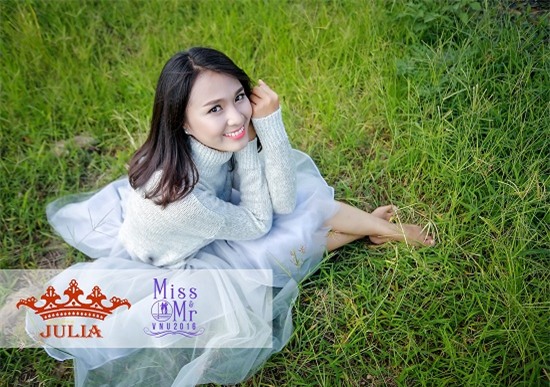 Ngắm vẻ đẹp dịu dàng của tân hoa khôi ĐHQG Hà nội