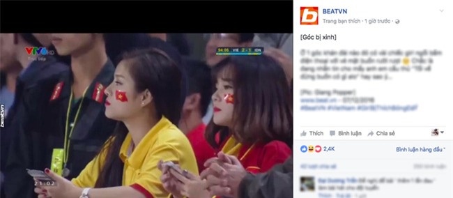 Đây là 2 nữ CĐV được săn lùng nhiều nhất SVĐ Mỹ Đình suốt tối qua đến giờ! - Ảnh 1.