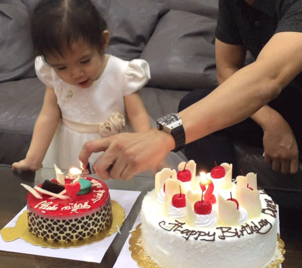 Lễ sinh nhật của cô con gái nuôi mới đây vẫn có sự tham dự của “đại gia kim cương” Ảnh: TL