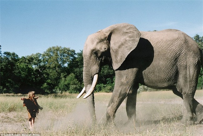 Cuộc sống của cô bé rừng xanh ngoài đời thật, làm bạn với voi châu Phi và chơi cùng báo - Ảnh 21.