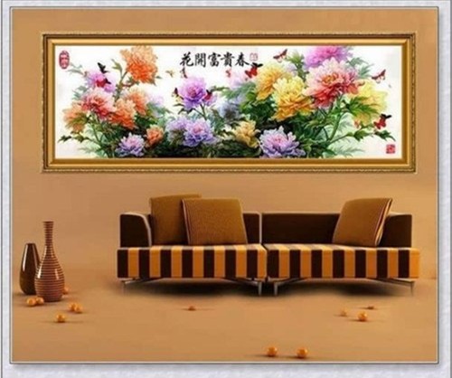 3 buc tranh theu chu thap nha nha deu treo nhung neu sai vi tri se gay hoa - 1