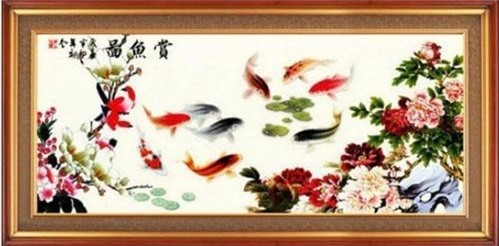 3 buc tranh theu chu thap nha nha deu treo nhung neu sai vi tri se gay hoa - 4