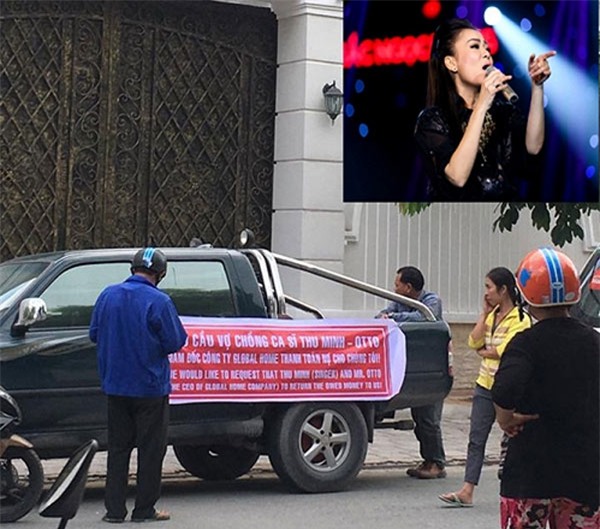 Image result for thu minh và chồng bị tố nợ