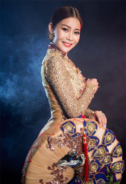 can canh ao dai chim cong long lay cua hoa hau hai duong - 3