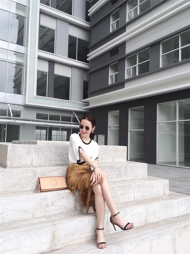 Hà Tăng bầu bí mà vẫn thon gọn, Kỳ Duyên khoe khéo loạt đồ hiệu mới sắm - Ảnh 3.