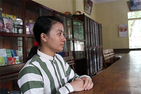 Một năm qua, phạm nhân Ngô Thị Hiền luôn dằn vặt, ân hận về hành vi phạm tội của mình.
