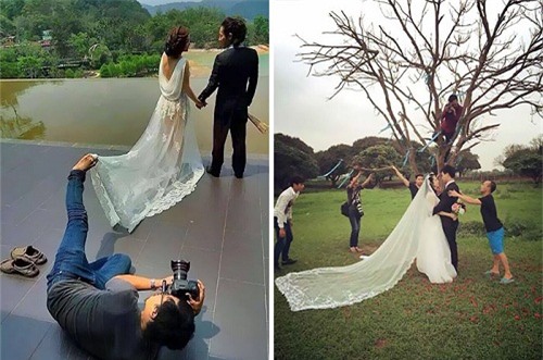 Phó nháy không quản ngại lăn xả.