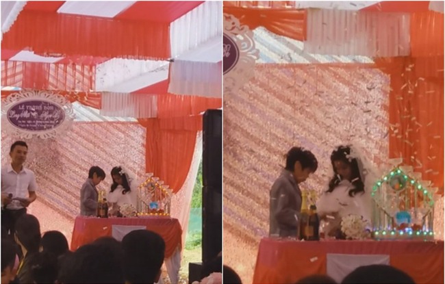 Đám cưới Bạch tuyết và chú lùn ở Hà Tĩnh gây xôn xao - Ảnh 3.