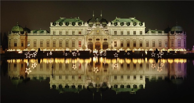 Cung điện Belvedere ở Vienna, Áo.