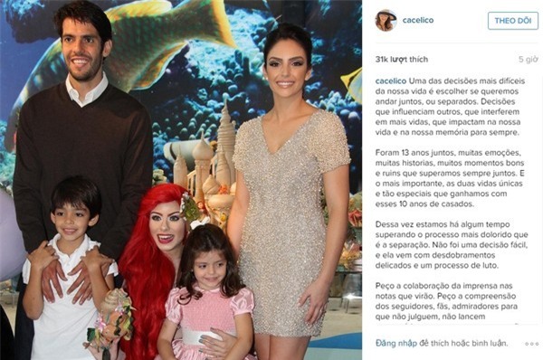 Kaka công khai bạn gái mới đẹp tựa thiên thần - Ảnh 1.