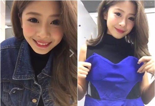 clip nu mc livestream thay do tren tau dien ngam gay sot hinh anh 2