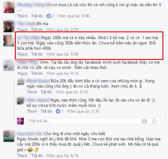Chi 200 ngàn đồng/ngày cho 5 người mà vợ vẫn bị chồng bỉ bai trách móc là tiêu quá nhiều - Ảnh 6.