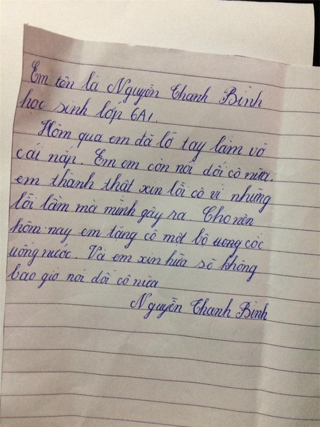 Dọn phòng, cô giáo nhặt được mảnh giấy với lời thú tội không ngờ từ học sinh lớp 6 - Ảnh 1.