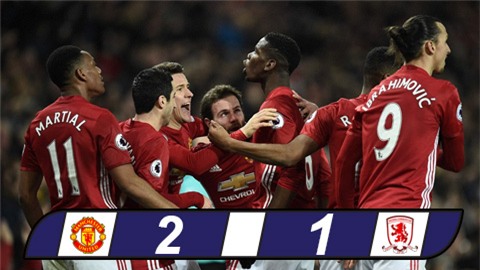 Pogba ghi bàn ấn định chiến thắng, M.U áp sát Top 5