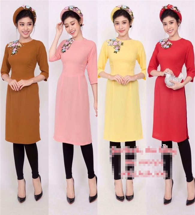 khong phai ao dai gam, ao dai theu ruy bang moi hot nhat tet nam nay - 10