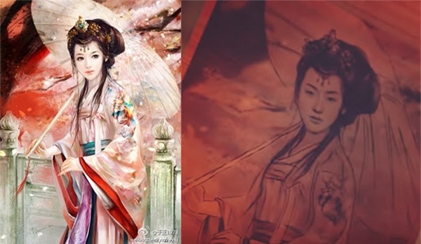 Và đây chính là nguồn cảm hứng cho bức họa cô gái xuất hiện trong MV!