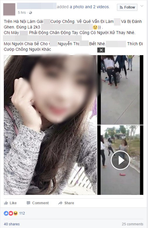 Ghen tuông, cô gái trẻ bị nhóm người đánh đập dã man ngay ngoài đường - Ảnh 1.