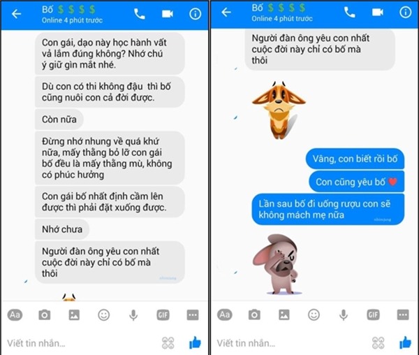 Chỉ con hiểu bố mà thôi.