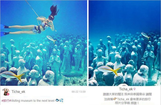 Sống ảo, nữ tiếp viên hàng không ăn cắp ảnh rồi ghép hình mình vào để khoe khoang - Ảnh 4.