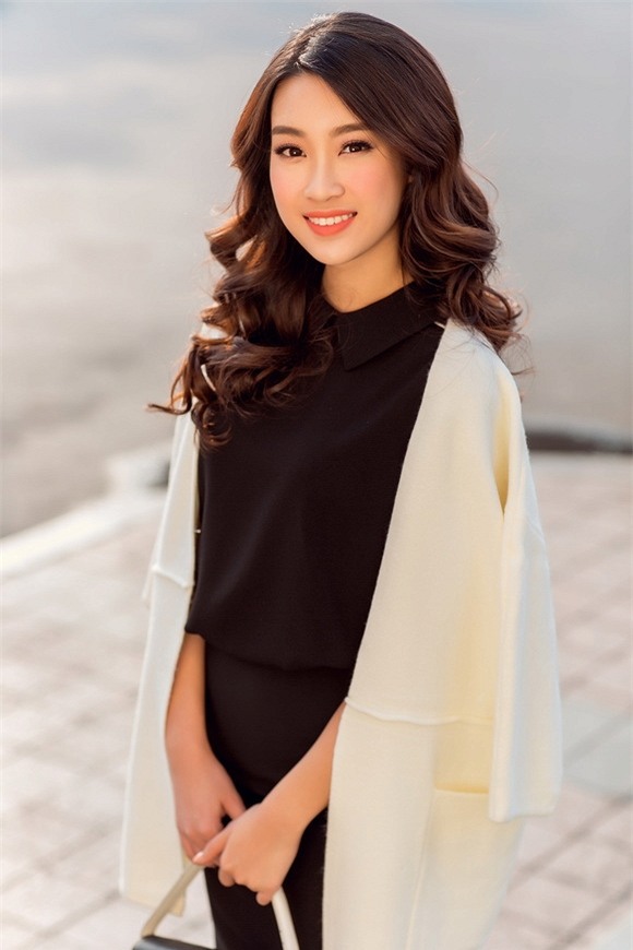 Hoa hậu Mỹ Linh xuống phố 5