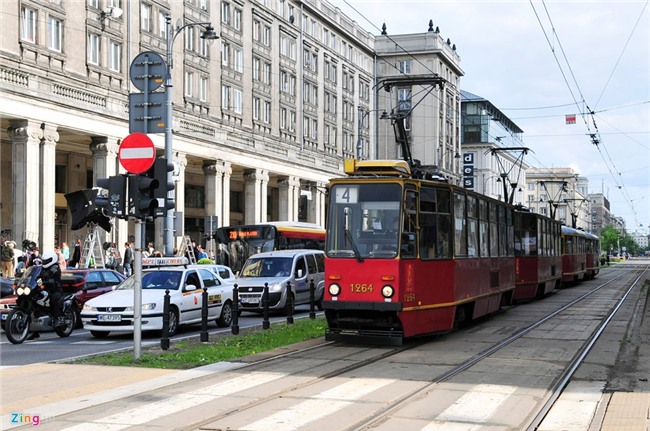 He thong tau dien, xe lua tren duong pho chau Au hinh anh 6
