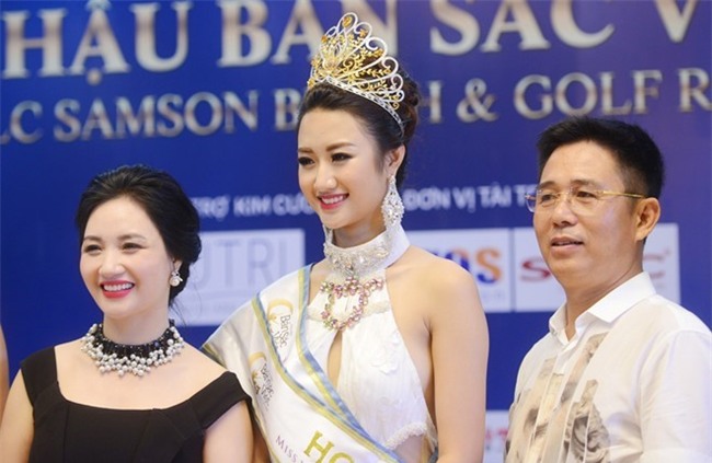 Hoa hau Ban sac Viet Thu Ngan bat ngo lay chong doanh nhan hinh anh 1