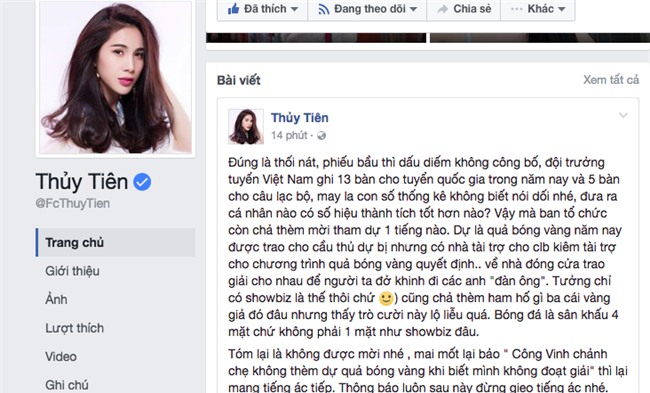 so vo doi, cong vinh “nhac kheo” thuy tien: bong da la viec dan ong hinh anh 1