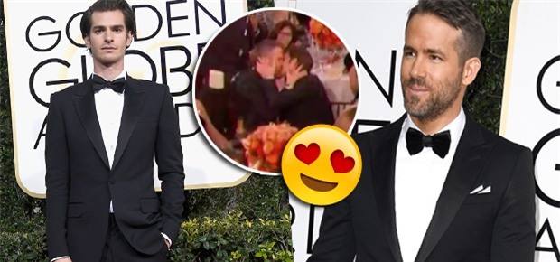 Khoảnh khắc hot nhất Quả Cầu Vàng: Deadpool khóa môi Người Nhện, vợ ngồi cạnh tán thưởng - Ảnh 6.