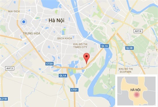 Loat oto sang bi mat guong trong khu do thi o Ha Noi hinh anh 2