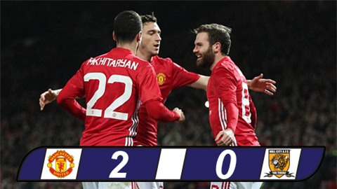 Mata và Fellaini lập công, M.U đặt một chân vào chung kết