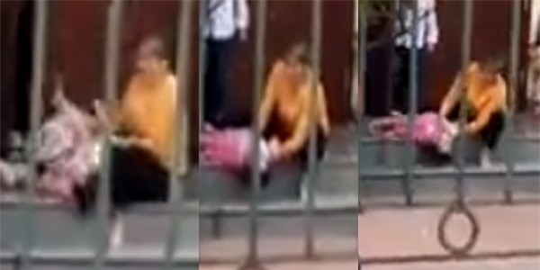 Hải Dương: Phẫn nộ bảo mẫu bóp miệng, giật tóc dúi đầu trẻ xuống đất - Ảnh 1.