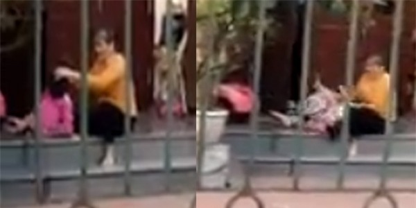 Hải Dương: Phẫn nộ bảo mẫu bóp miệng, giật tóc dúi đầu trẻ xuống đất - Ảnh 3.